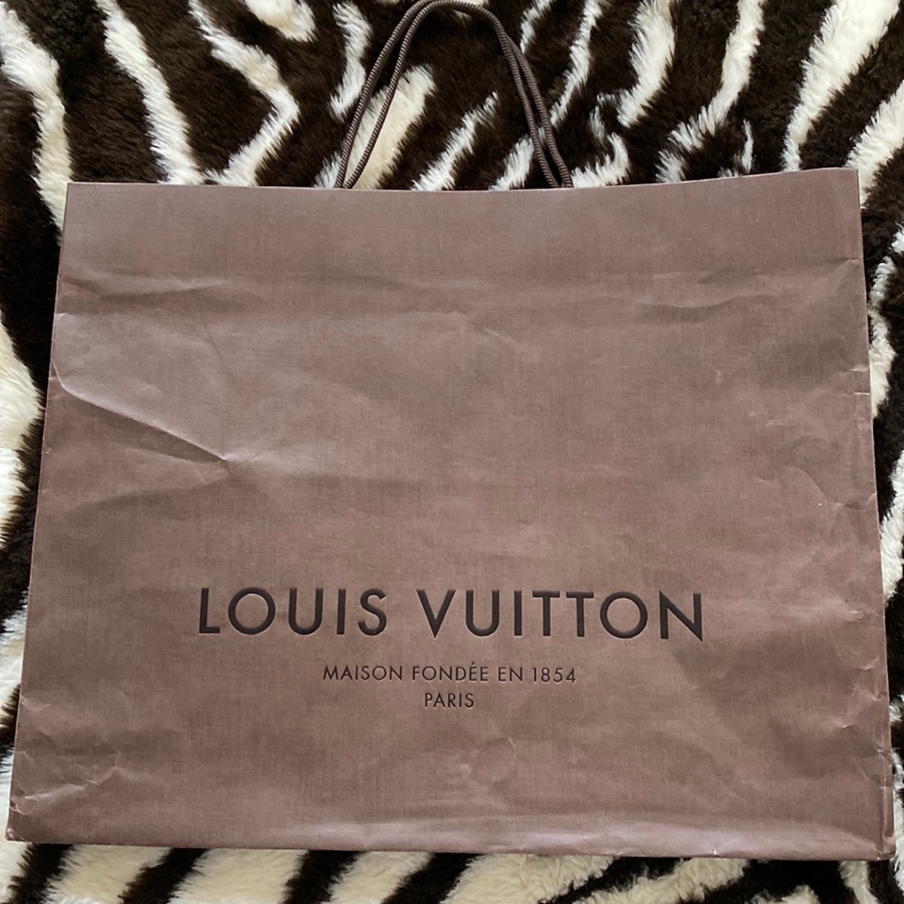 Louis Vuitton Brown Paper Shopping Bag